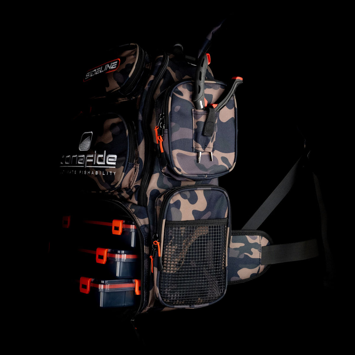 Bonafide Sideline Fishing Bag - Backpack with Three 3600 Boxes – Bonafide  Fishing