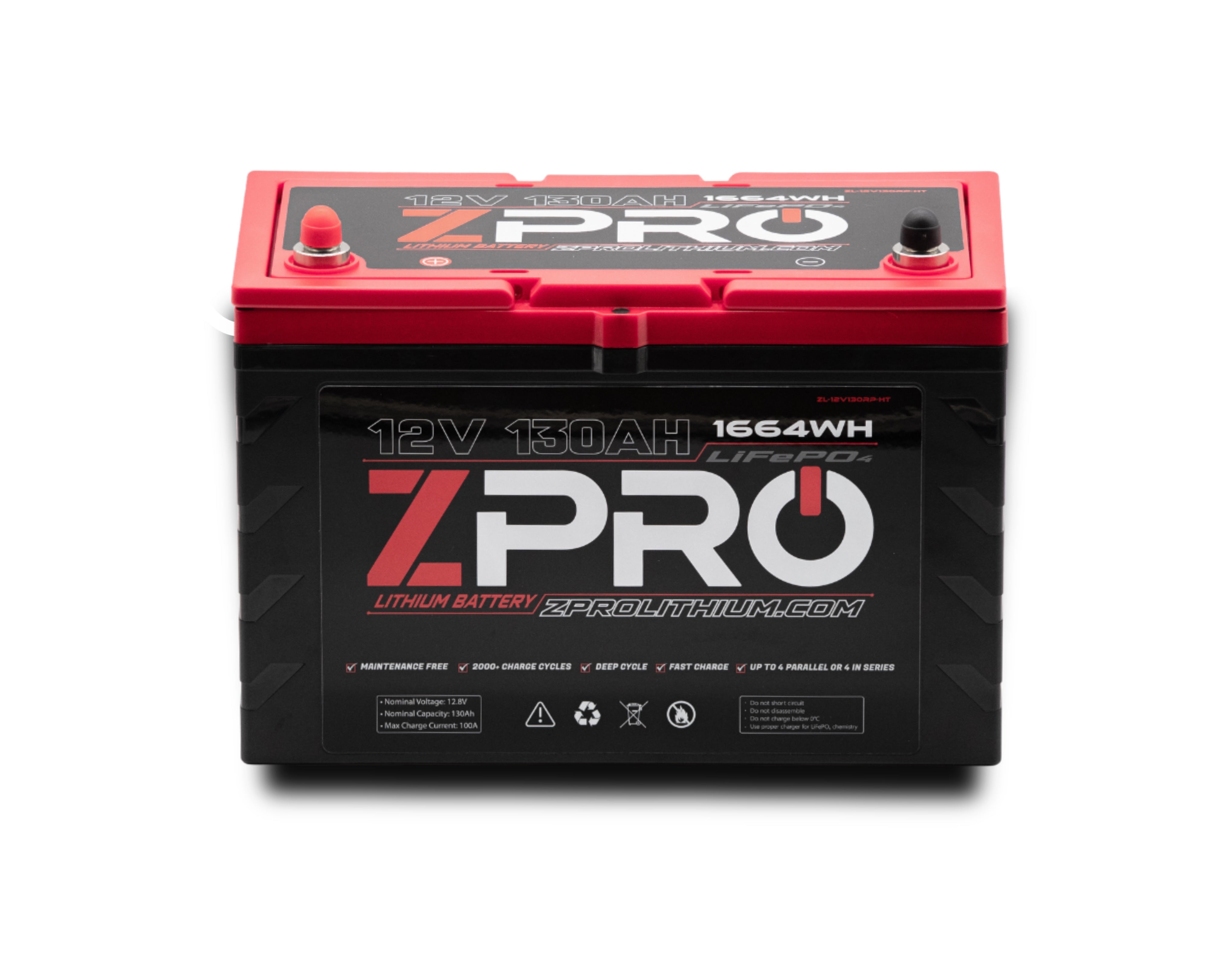 ZPRO Lithium - 12V130AH Starting/Cranking Lithium Battery