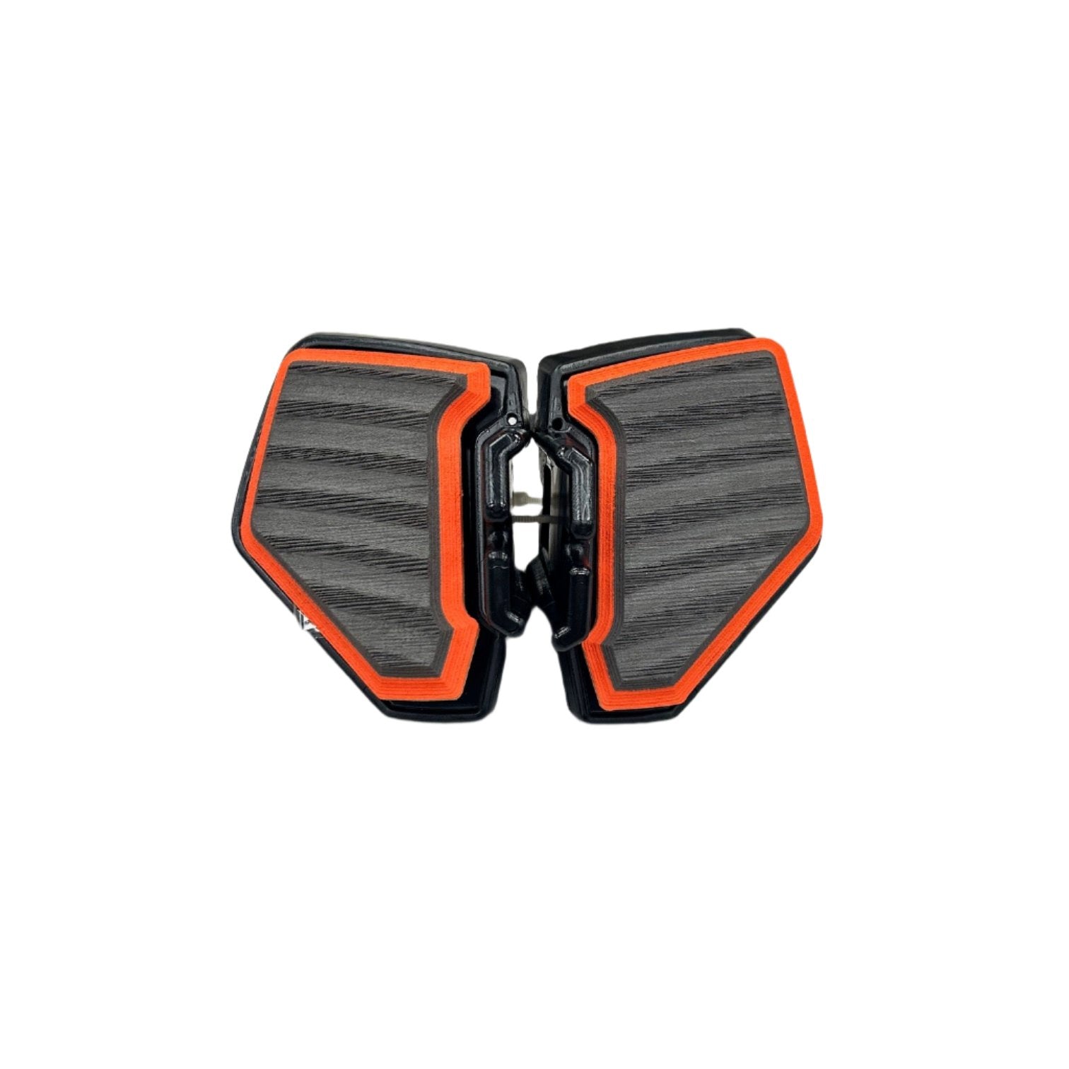 Dual Action Foot Brace Set with Grey / Orange Traction Pads