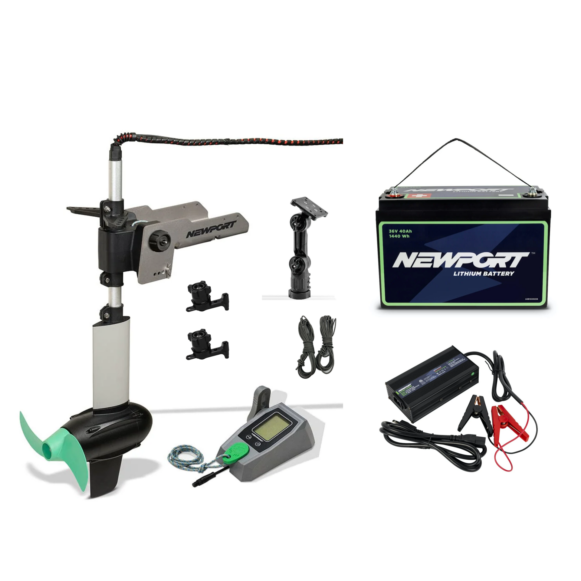 PWR129 Stern Newport NK300 HD + 36V 48AH Battery Motorization Kit