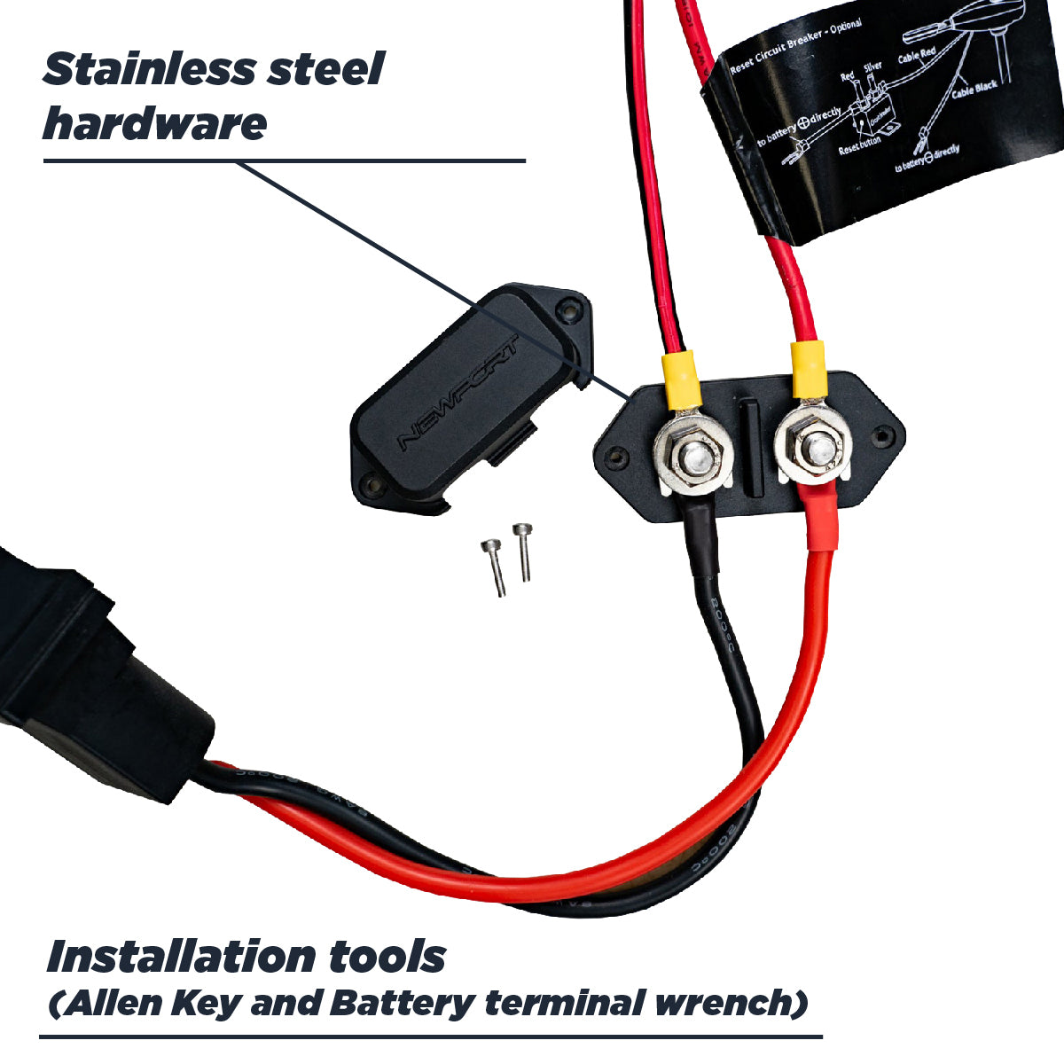 628496 Newport Battery Quick Disconnect – Bonafide Fishing