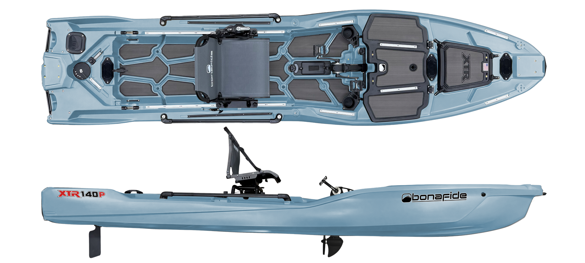 XTR140P Kayak WITHOUT PEDAL DRIVE – Bonafide Fishing