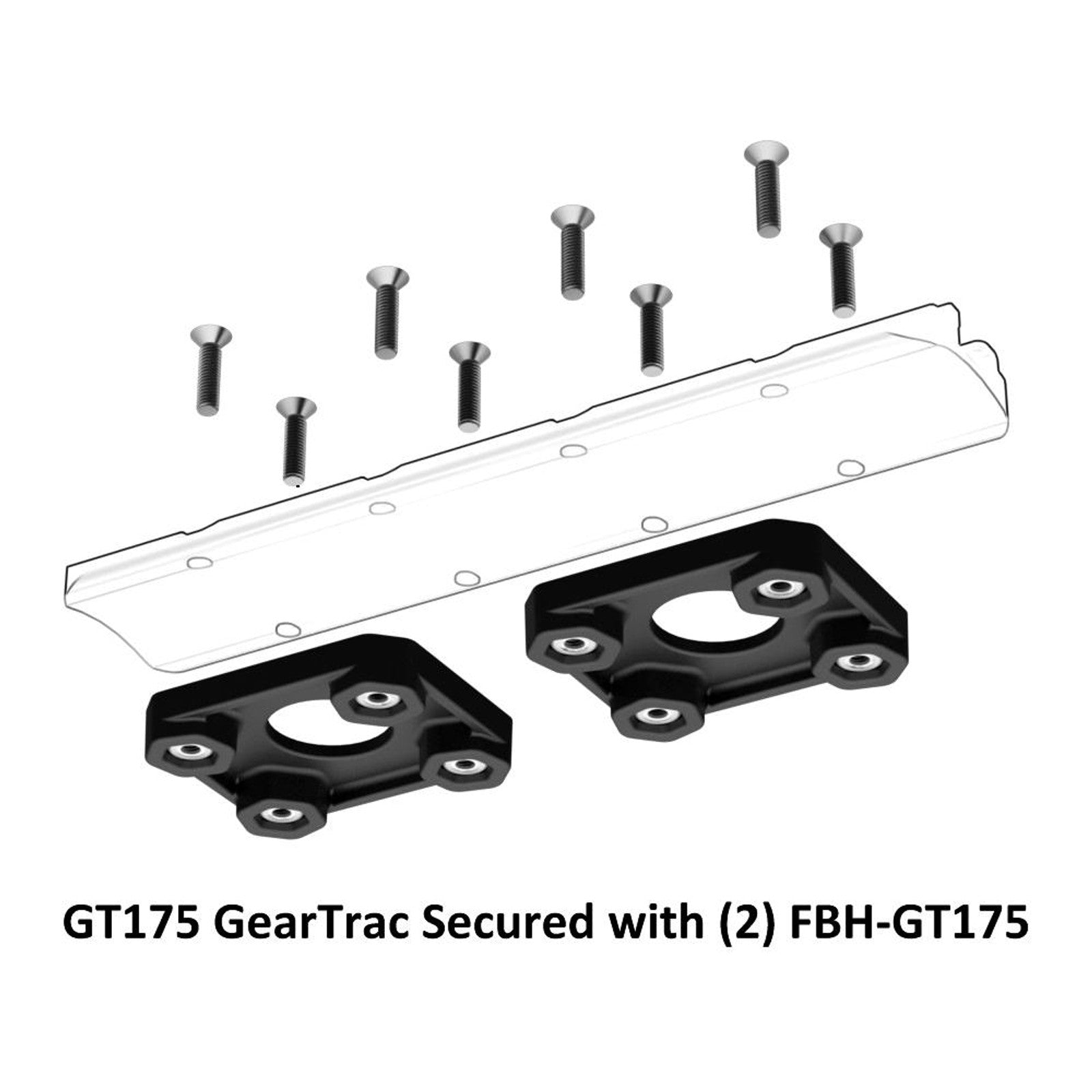 YakAttack FullBack™ Backing Plate for GT175 GearTrac with Hardware